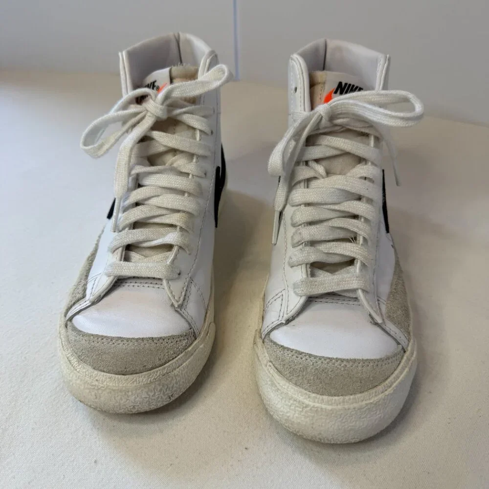 Nike Blazer Mid 77‎ White/Sail-Black CZ1055-100 Women's Size 6